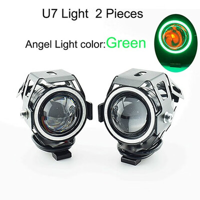 

125w Motorcycle LED U7 Headlight Motorbike Spot Headlamp 12V 6500K 3000lm Motorcycle auxiliary Driving Light moto Fog Lamp