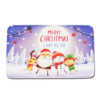 

Christmas Anti-skid Doormats Thickened Memory Cotton Doormat Non Slip Floor Rug Cartoon Entrance Mat Bathroom Mats