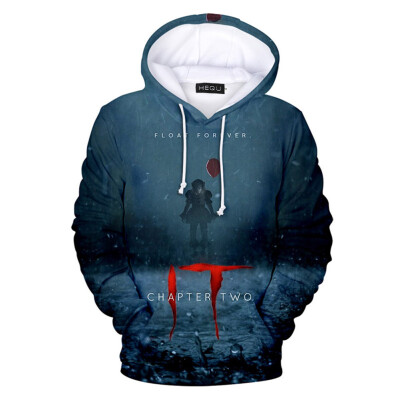 

Herqw61 Mens 3D Stephen Kings It Hoodie Pullover Sweatshirt Terror Movie Cool Pullover Tops