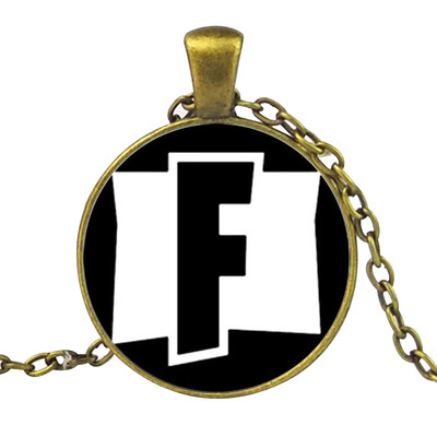 

FOR-TNITE Alloy Gemstone Necklace Pendant Fans Favorite Gamer Gifts for Boys Girls Adults