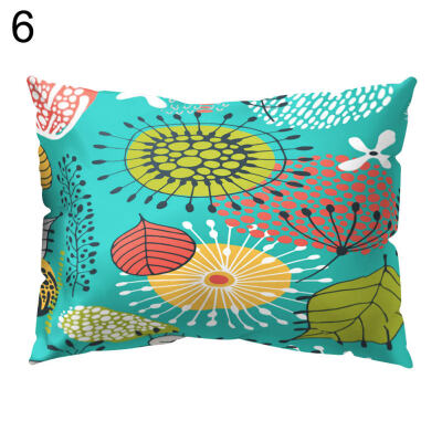 

Fresh Flower Tree Throw Pillow Protector Case Cushion Cover Sofa Bedding Article