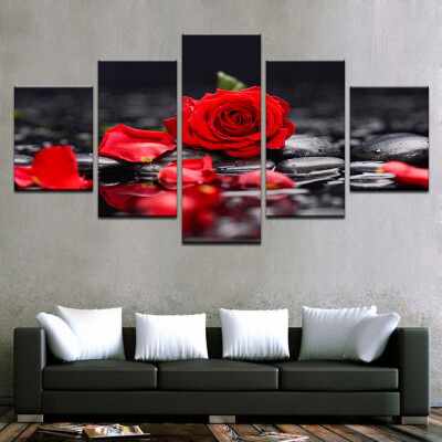 

Household Decorative Flowers Wall Art Painting Modern Frameless Canvas Painting Print Home Room Art Wall Decoration