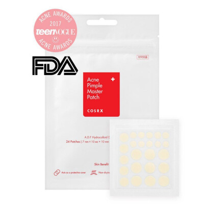 

COSRX Acne Pimple Master Patch 24 Patches Protective Cover Absorbs Pus And Oil Non-drying Drug Free