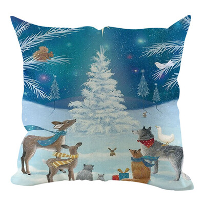 

〖Follure〗Christmas Pillow Cover Pillowcases Decorative Sofa Cushion Cover Home Decoration