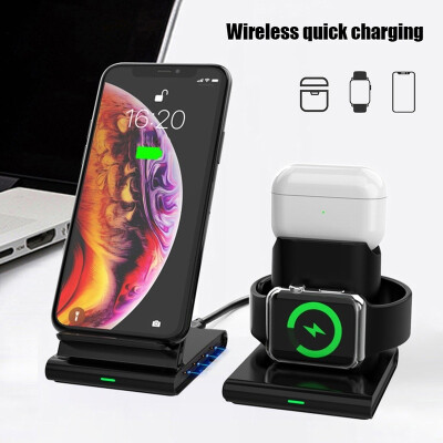 

2020 New 3 In 1 Wireless Charger for IPhone Apple Watch Airpods for IPhone XXSXR88 Plus for IWatch 4321 S9