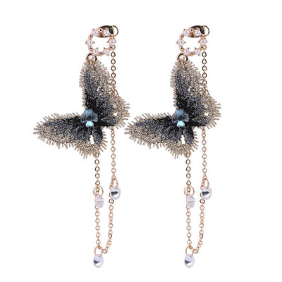 

Fashion Exquisite Alloy Butterfly Decor Dangle Earrings Jewelry Ornament