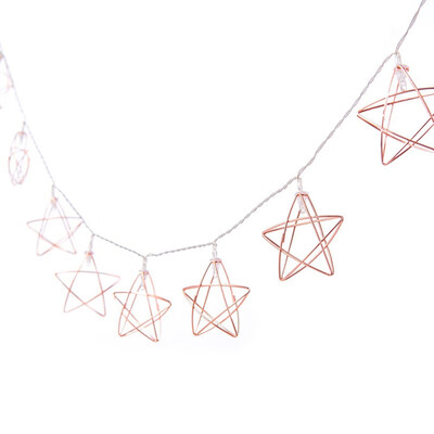 

Retro Iron Metal Diamond LED Fairy String Lights Battery Xmas Holiday Wedding Party Home Decoration 10Leds Lantern String Lamps