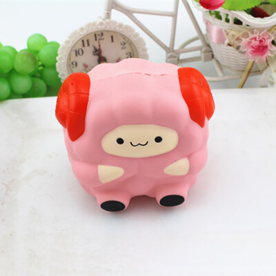 

Gobestart Soft Sheep Cartoon Squishy Slow Rising Squeeze Toy Phone Straps Ballchains