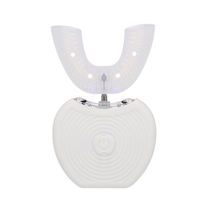

Automatic Electric Toothbrush Cold Light Whitening 360° Ultrasonic Toothbrush U Type Heads Personal Cleaning Toothbrush