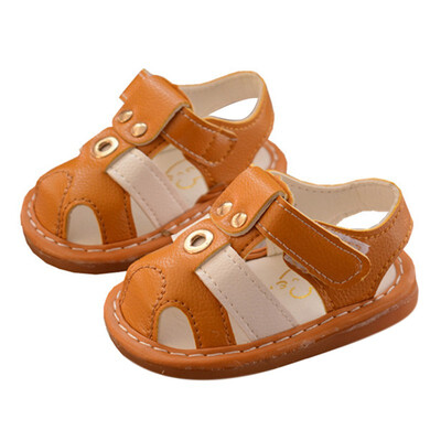 

2019 Summer Baby Girls Breathable Anti-Slip Squeaky Shoes Sandals Toddler Soft Soled First Walkers
