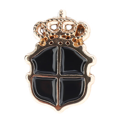 

Modern Baroque Black Enamel Women Dress Men Suit Collar Pins Brooches Unisex