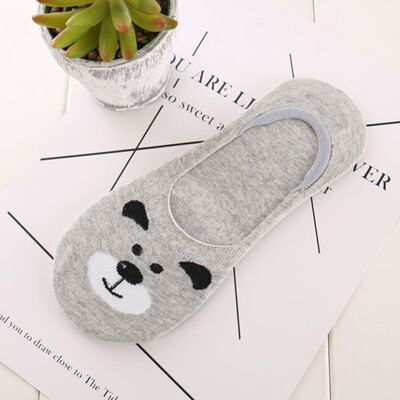 

1 Pair Spring And Summer Thin Cotton Ladies Cartoon Bunny Cotton Shallow Mouth Invisible Sock