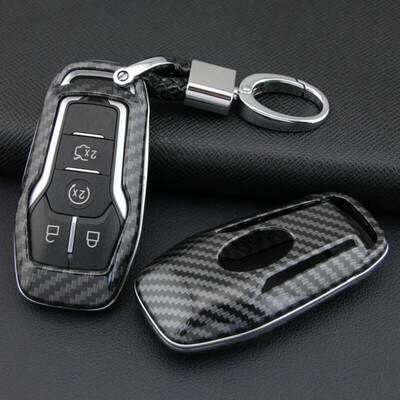 

New Car Smart Key Case Cover Protector Keychain Holder For Ford Fusion 2013-2016