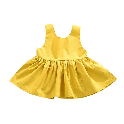 

Summer Kids Girls Casual Sleeveless Dress Backless Design Costume Baby Children Sundress Baby Girl Dress