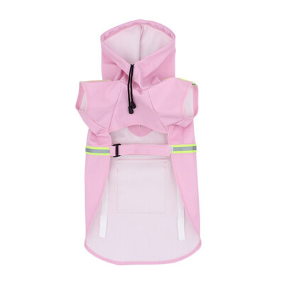 

Adjustable Dog Raincoat Waterproof Rain Jacket With Reflective Strip Poncho Pet Hoodies