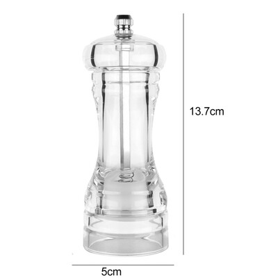 

Acrylic Transparent Pepper Grinder Manual Pepper Grinder Ceramic Core Portable Multi-purpose Seasoning Bottle