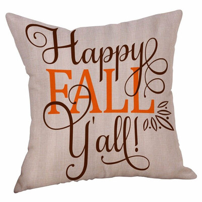 

10 Styles Halloween Happy Fall Yall Flax Pillow Cases Thanksgiving Day Home Decor Throw Pillows Pillowcase