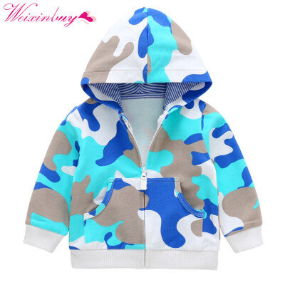 

2018 Baby Boys Outerwear Coats Cute Camouflage Spring Kids Jacket Long Sleeve Toddler boys Outerwear jacket coat