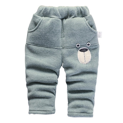 

2018 Winter Baby Boy Cotton Fashion Pants Down Trousers Pantyhose With Bear Picture Cotton Pantyhose