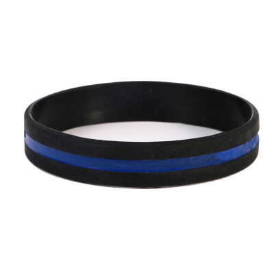 

Outdoor Wristbands with Thin Blue Line New Arrive