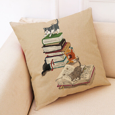 

〖Follure〗Cotton Linen Square Home Decorative Throw Pillow Case Sofa Waist Cushion Cover