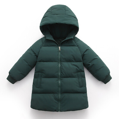 

Children winter jacket for kids girl Solid Boys Casual Hooded Coat Baby Clothing Outwear kids Parka Jacket snowsuit