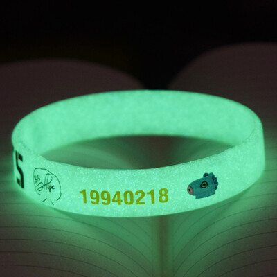 

KPOP BTS Bangtan Boys Luminous Silicone Bracelet Cartoon Image Print Bracelet Unisex Hot Gift for Fans