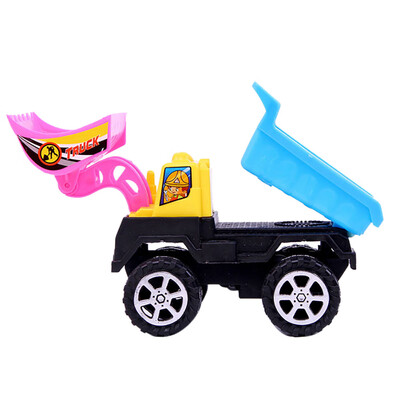 

YIWULAChildren Educational Toys Color Cartoon Pull Back Engineering Vehicle