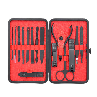 

Makeup 15Pcs Stainless Steel Manicure & Pedicure Set Nail Clipper Travel & Grooming Kit with Storage Case