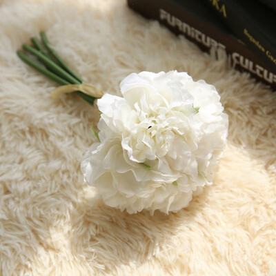 

Peony Shape Bouquet Plant Simulation Flower Multi-color Wedding Bouquet Fake Flower Wedding Household Peony Decoration
