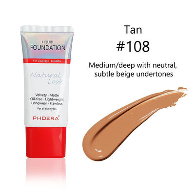 

New Arrival Foundation Mineral Touch Oil Control Skin-Friendly Liquid Foundation Makeup Full Coverage 24 Hour Long Lasting Cream