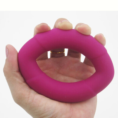 

〖Follure〗Olive Shape Finger Hand Grip Muscle Power Training Rubber Ring Exerciser Toy