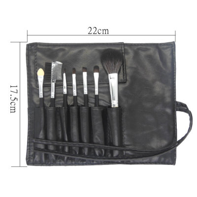 

Professional 7 PCS Makeup Brushes Set Tools Make-up Toiletry Kit Wool Brand Make Up Brush Set Case Cosmetic Foundation