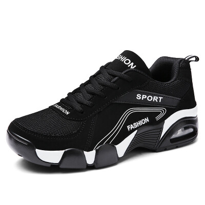 

Casual Men Flat Lace-UP Increase High Sports Shoe Color Mixing Non-Slip Sneakers