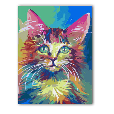 

DIY Wall Decor Paint Figure Painting Frame less Pictures Painting By Numbers Canvas Oil Painting On Canvas Tiger Oil Paintings