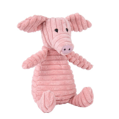 

Stuffed toy willstar pet molars venting training sound soft toy corduroy monkey Fox pink pig sheep rabbit