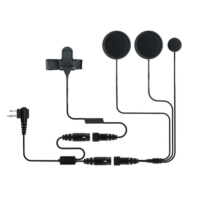 

Motorcycle Helmet Headset Full Face Close Headphone PTT Replacement for CP040 CP180 EP450 2 Pin Two Way Radio