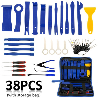 

381913PCS Plastic Car Radio Door Clip Panel Trim Dash Audio Removal Pry Kit Tool Set