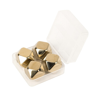 

Geometry-type Frozen Stone Reusable Frozen Stone Stainless Steel Frozen Stone For Whisky Bar Supplies 4PCS6PCS