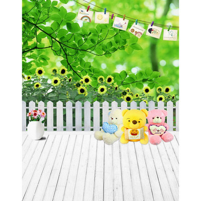 

Spring Courtyard Photo Backdrop 57FT Vinyl Fabric Cloth Digital Printing for Kids Birthday Photo Background s-2218