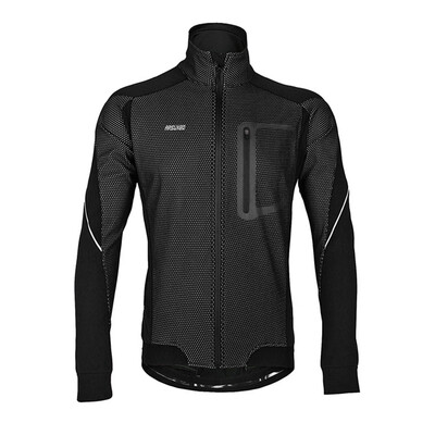 

Arsuxeo Outdoor Cycling Jacket Windproof Waterproof Long Sleeves Thermal Jersey