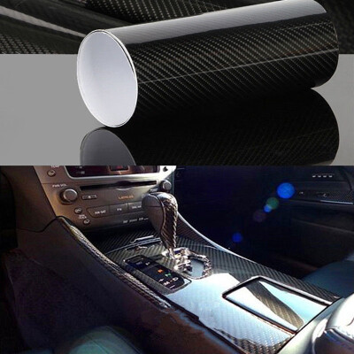 

7D Premium High Gloss Carbon Fiber Vinyl Wrap Bubble Free Air Release Decals 6D