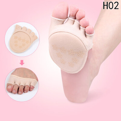 

New Dispensing Comfortable Full Silicone invisible Sweat The Dispensing finger Heels Half Simple Before Five Fingers Socks