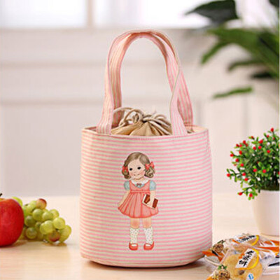 

Siaonvr Thermal Insulated Box Tote Cooler Bag Bento Pouch Lunch Storage Case YE