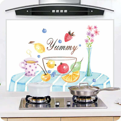 

Kitchen Self-adhesive Oil-proof Stickers High Temperature Resistant Tile Stickers Waterproof Oil-proof Stickers Decoration Wallp