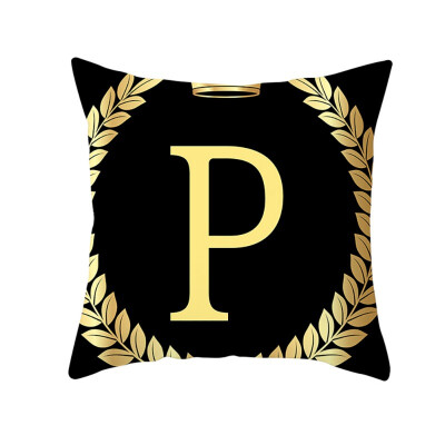 

to Z Letters Black Square Crown Branch Pillow Case Soft Peach Velvet Decorative Pillowcase for Home