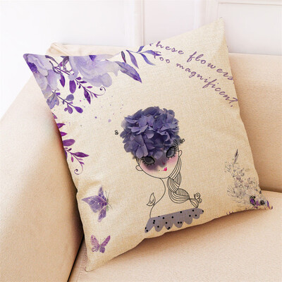 

〖Follure〗Home Decor Cushion Cover Flower Girl Pillowcase Sofa Car Throw Pillow Covers
