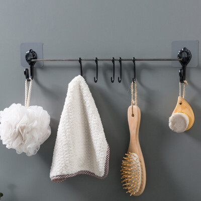 

Toponeto Punch-Free Coat Wall Hanging Bathroom Hook Hanger Hook Free Punching Rack