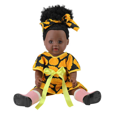 

Tailored Black Girl Dolls African American Play Dolls Lifelike 45cm Baby Play Dolls A