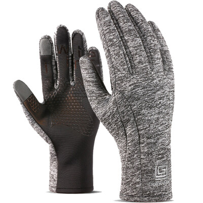 

GLO-STORY gloves men 2018 new sports waterproof gloves men&women winter outdoor riding touch screen warm couple gloves plus velvet ski mountaineering gloves MST844212 gray